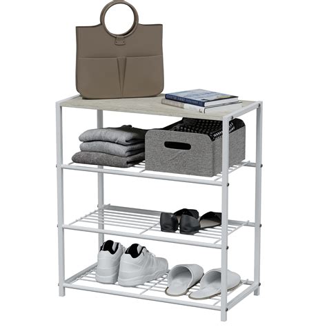 Buy Yusong 4 Tier Narrow Shoe Rack For Closet Small Shoe Storage