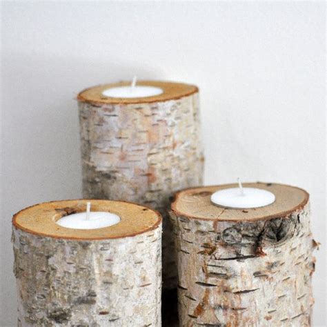 11 Homemade Log Candle Holders Guide Patterns