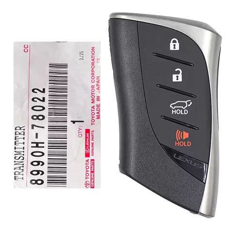 Lexus Proximity Smart Remote Key 8990H 78022 HYQ14FLC 4 Button