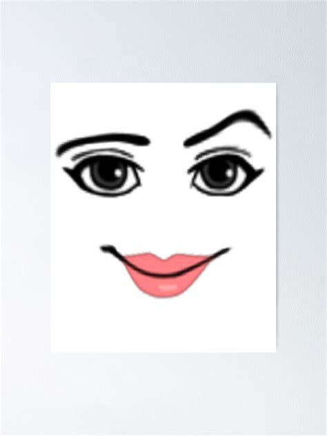 Woman Face Roblox Poster For Sale By Coreyarms Redbubble