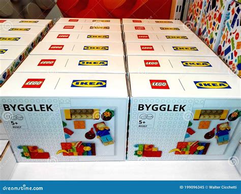 Ikea Bygglek Lego Brick Set Boxes Editorial Photo