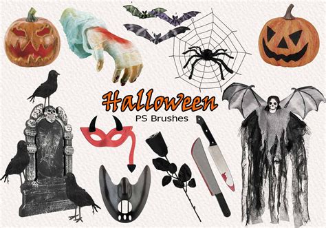 Halloween Ps Brushes Abr Vol Free Photoshop Brushes At Brusheezy