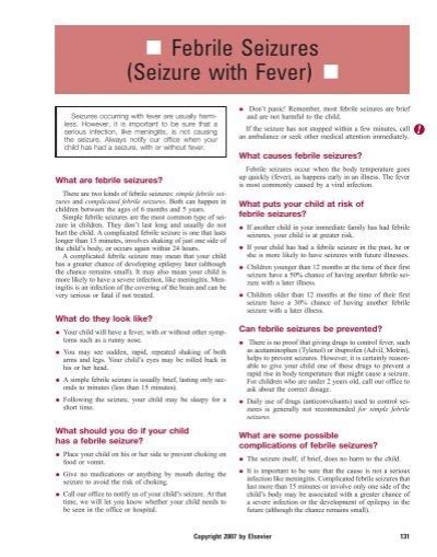 Febrile Seizures Seizure With Fever Desert Pediatrics