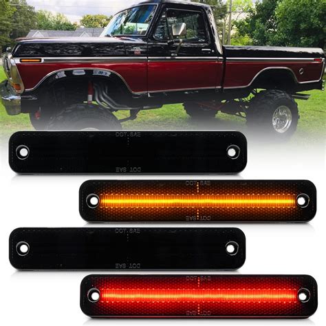 Nslumo Led Side Marker Lights Replacement For 1973 1979 F