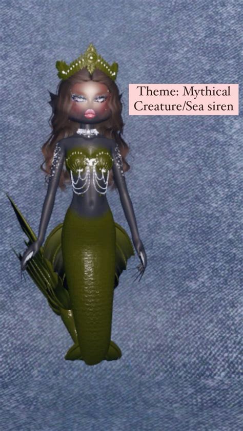 Dress To Impress Theme Mythical Creature Sea Siren In 2024