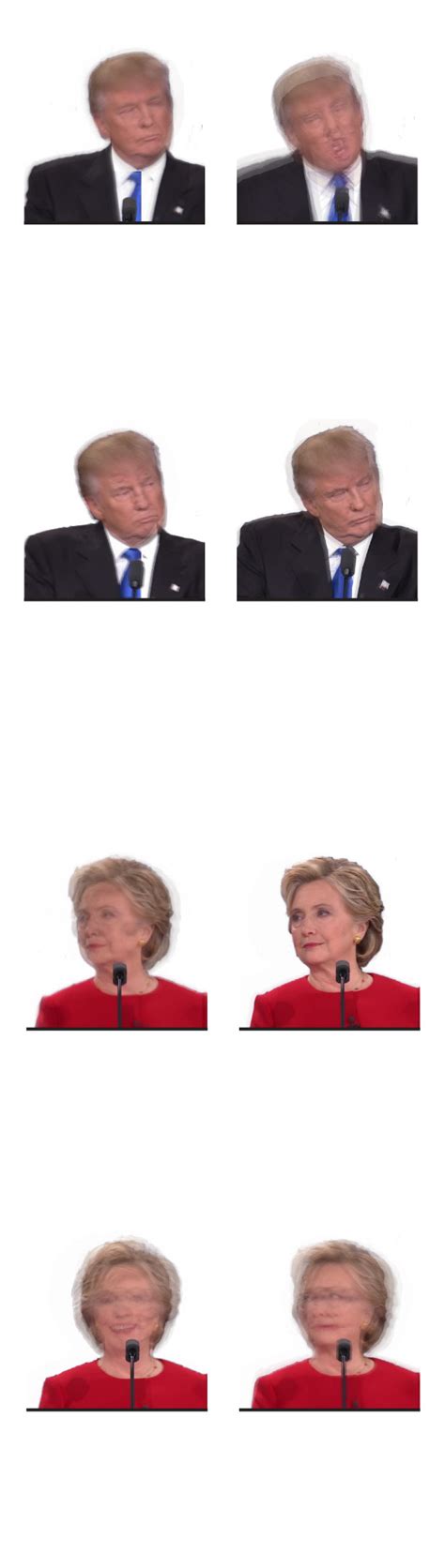 What Were Clintons And Trumps Expressions Saying At The Debate Lets Go To The Tape