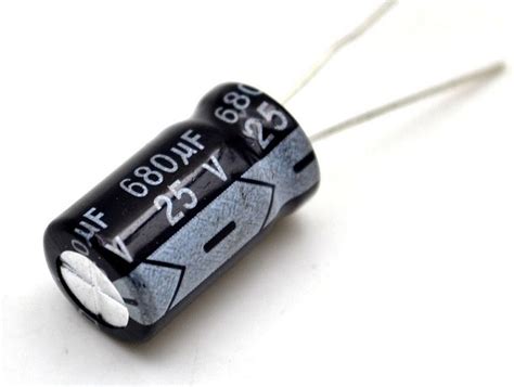 Capacitor 680uf 25v Kit Com 5 Unidades Autocore Robótica