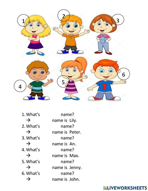 Whats Her His Name Worksheet In 2022 School Subjects Vocab Interactive