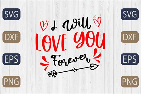 I Will Love You Forever Svg Graphic By Graphicbd · Creative Fabrica