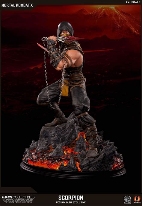 PCS Toys Mortal Kombat X Scorpion Statue Full Details - The Toyark - News