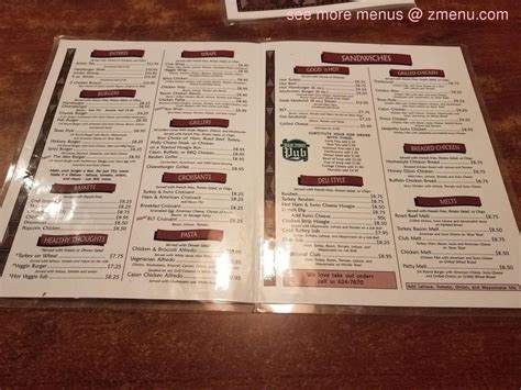 Menu at Main Street Pub, Vermillion