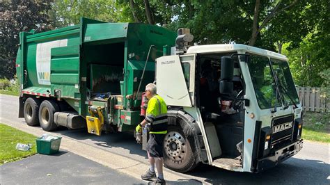 Waste Management Mack Lr Mcneilus Msl Garbage Truck Youtube