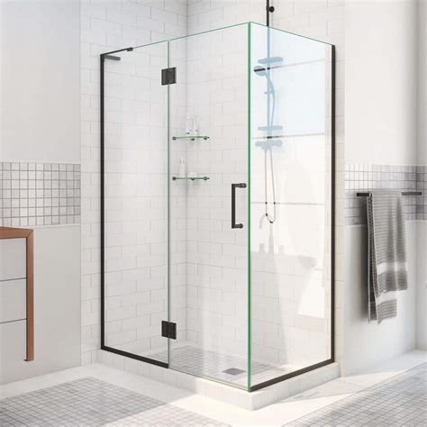 Dreamline Unidoor X 35 3 8 In W X 34 In D X 72 In H Frameless Hinged