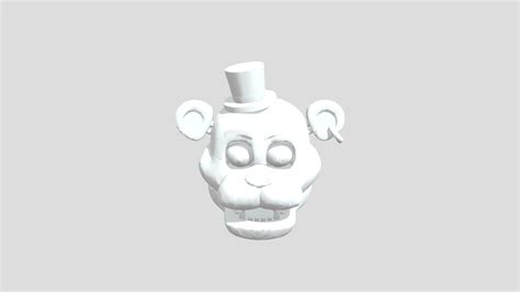 Fnaf Glamrock Freddy Head 1 3d Model By Scrollz [cc39f14] Sketchfab