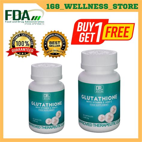 Dr Vita Glutathione Buy 1 Take 1 Free With Vitamin E And C Original