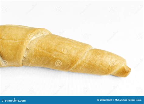 Delicious Salted Breadstick Crispy Snack On A Clean White Background
