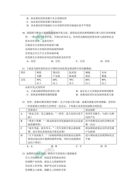 湖南省怀化市麻阳县三校2022 2023学年高一上学期期末线上联考测试政治试卷 正确云资源