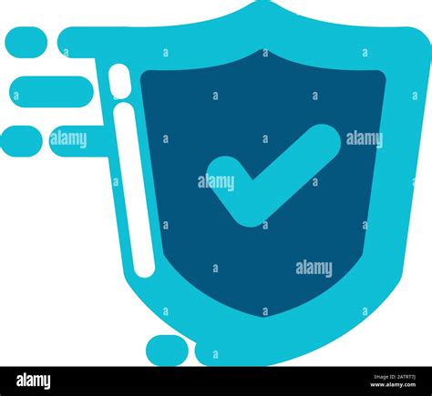 Check Mark Inside Shield Design Of Security Lock Access Door House Safe