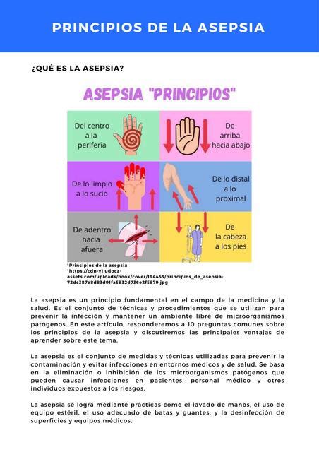 Principios De La Asepsia Facilitando Tu Estudio Udocz