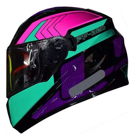 Capacete Feminino Ls2 Ff320 Stream Exo Rosa Oculos Interno Tamanho Do