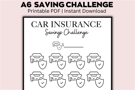 A Car Insurance Savings Challenge Graphic By Creative Pro Svg