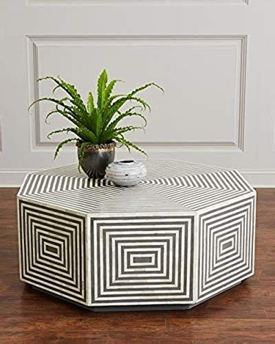 Latest White Grained Wood Hexagonal Coffee Tables