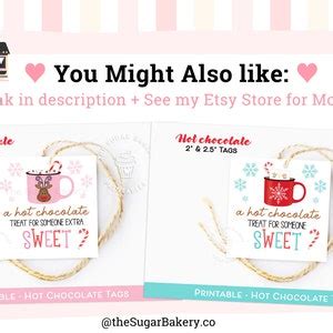 Printable Hot Chocolate Mix Gift Tags Christmas Hot Cocoa Mix Tags