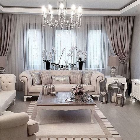 30 Grey Living Room Curtain Ideas DECOOMO