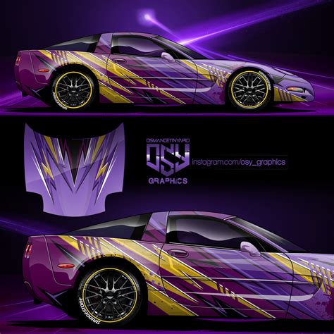 Artstation Corvette C5 Livery Design By Osy Graphics