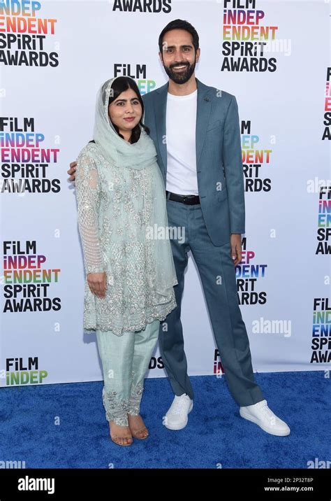 Santa Monica Usa Th Mar Malala Yousafzai And Asser Malik