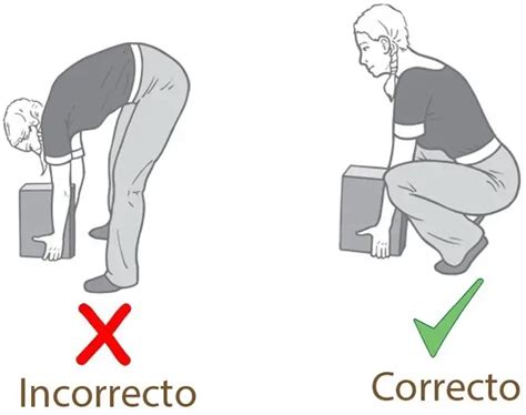 Cómo levantar objetos pesados Columna Vertebral