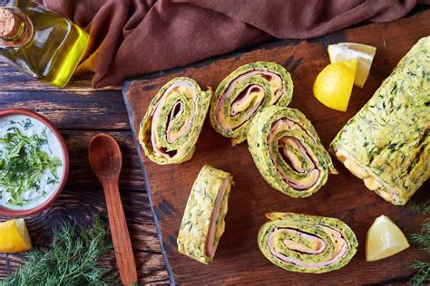 Roulé aux courgettes et au jambon Un repas léger et délicieux