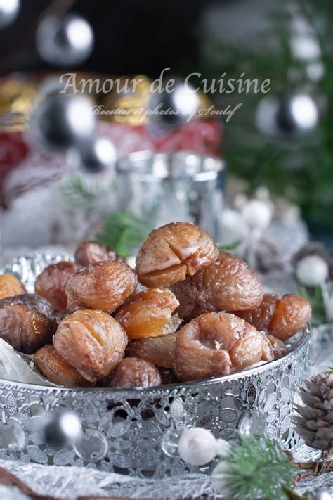 recette de marrons glacés maison Amour de cuisine