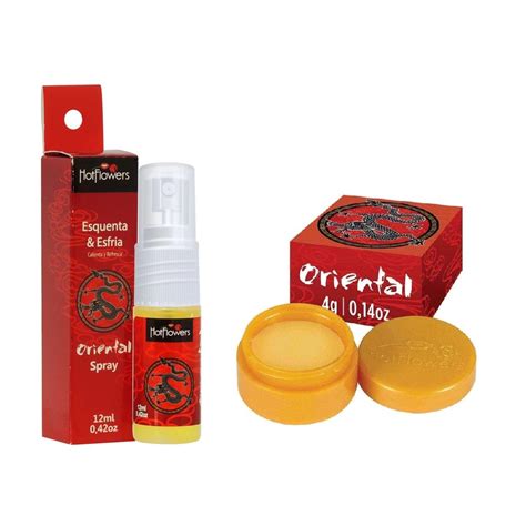 Pomada Oriental Chinesa Original Hot Flowers 4g Retarda Excita E