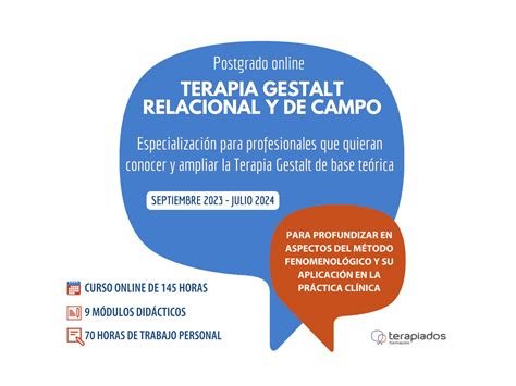 Formación De Postgrado Online Sobre Terapia Gestalt Relacional Y De