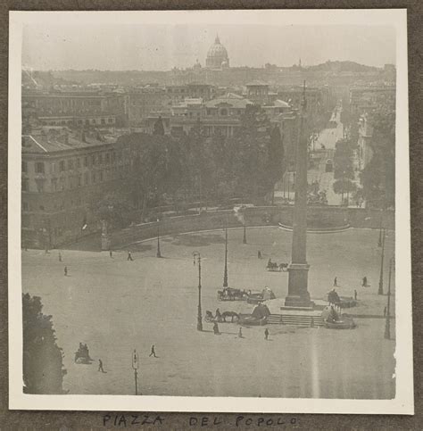 La Piazza Del Popolo Rome Préfontaine Fernand Collections Mnbaq