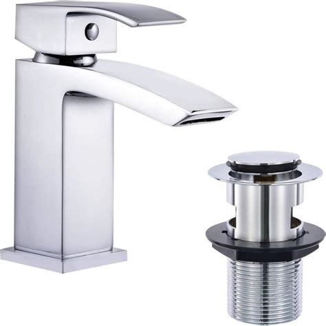 Mitigeur Robinet Chrom Lavabo Bonde De Lavabo Pour Salle De Bain Et