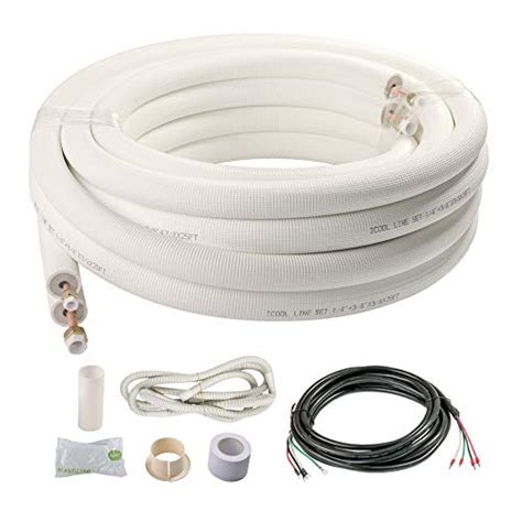 Icool Copper Pipes For Mini Split Air Conditioner 25 Ft 1 4 And 3 8 Od Insulated Coil Line