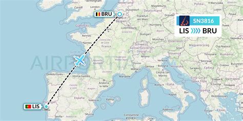 SN3816 Flight Status Brussels Airlines: Lisbon to Brussels (BEL3816)