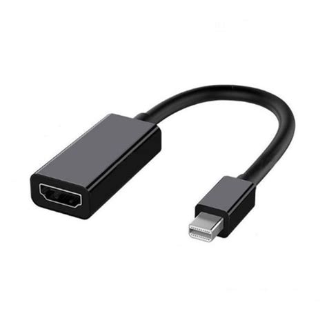 Macbook Thunderbolt Displayport Till HDMI Adapter Svart Svart Black