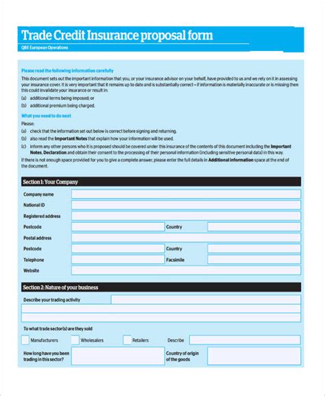 FREE 49 Insurance Proposal Forms In PDF MS Word Excel