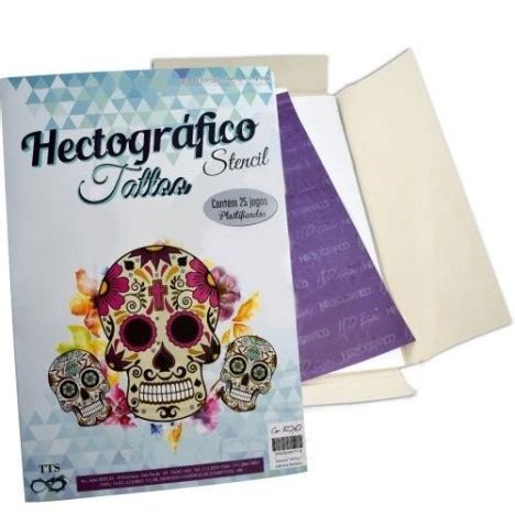 Papel Hectográfico Stencil Tattoo TTS Shopee Brasil