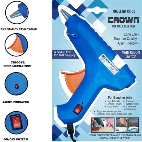 Crown CR 50 Hot Melt Glue Gun Weight 4 50 Kg At 150 Piece In Surat ID 21170024148