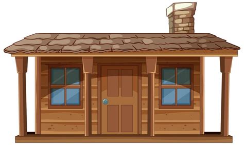 Premium Vector Cozy Wooden Cabin Illustration