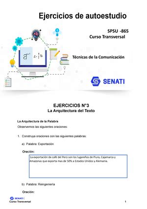 Spsu Ejercicio T Ejercicios N Habilidades Comunicativas