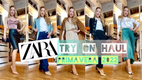 ZARA HAUL NOVEDADES PRIMAVERA 2022 TRY ON IDEAS De LOOKS De ZARA Para