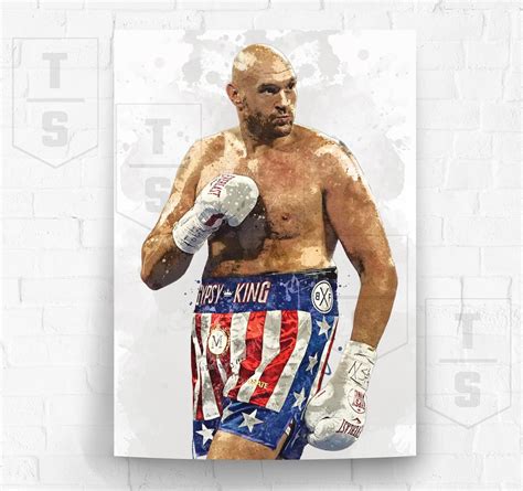 Tyson Fury Gypsy King Boxing Poster Canvas Banner Etsy