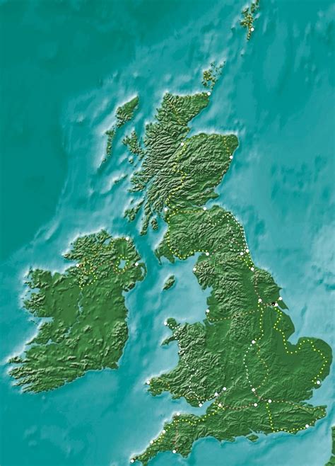 LEJOG JUNE 2011: UK Relief Map