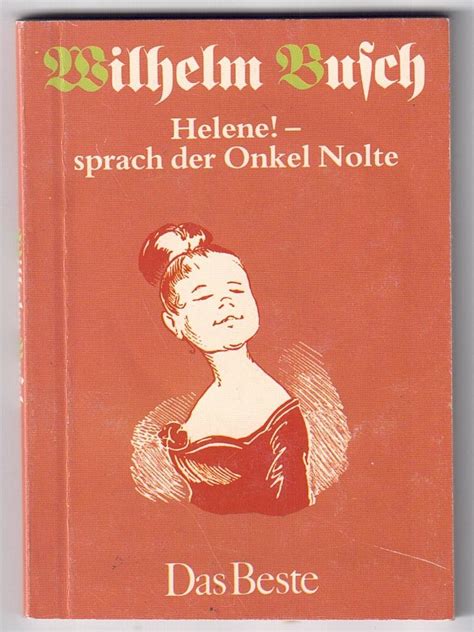 Buch Wilhelm Busch Helene Sprach Der Onkel Nolte Sammlung Wilhelm