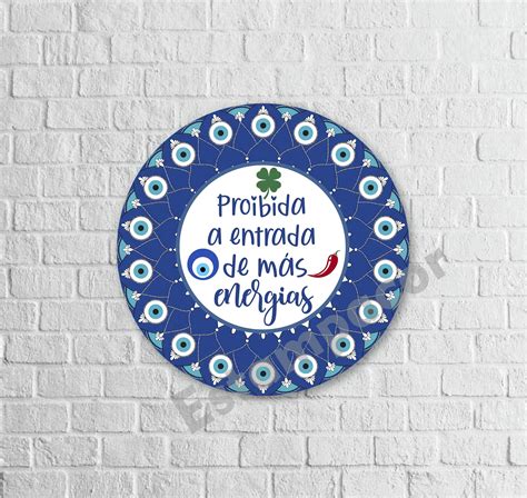 Placa Decorativa Quadro Mandala Mdf Proibida A Entrada De M S Energias